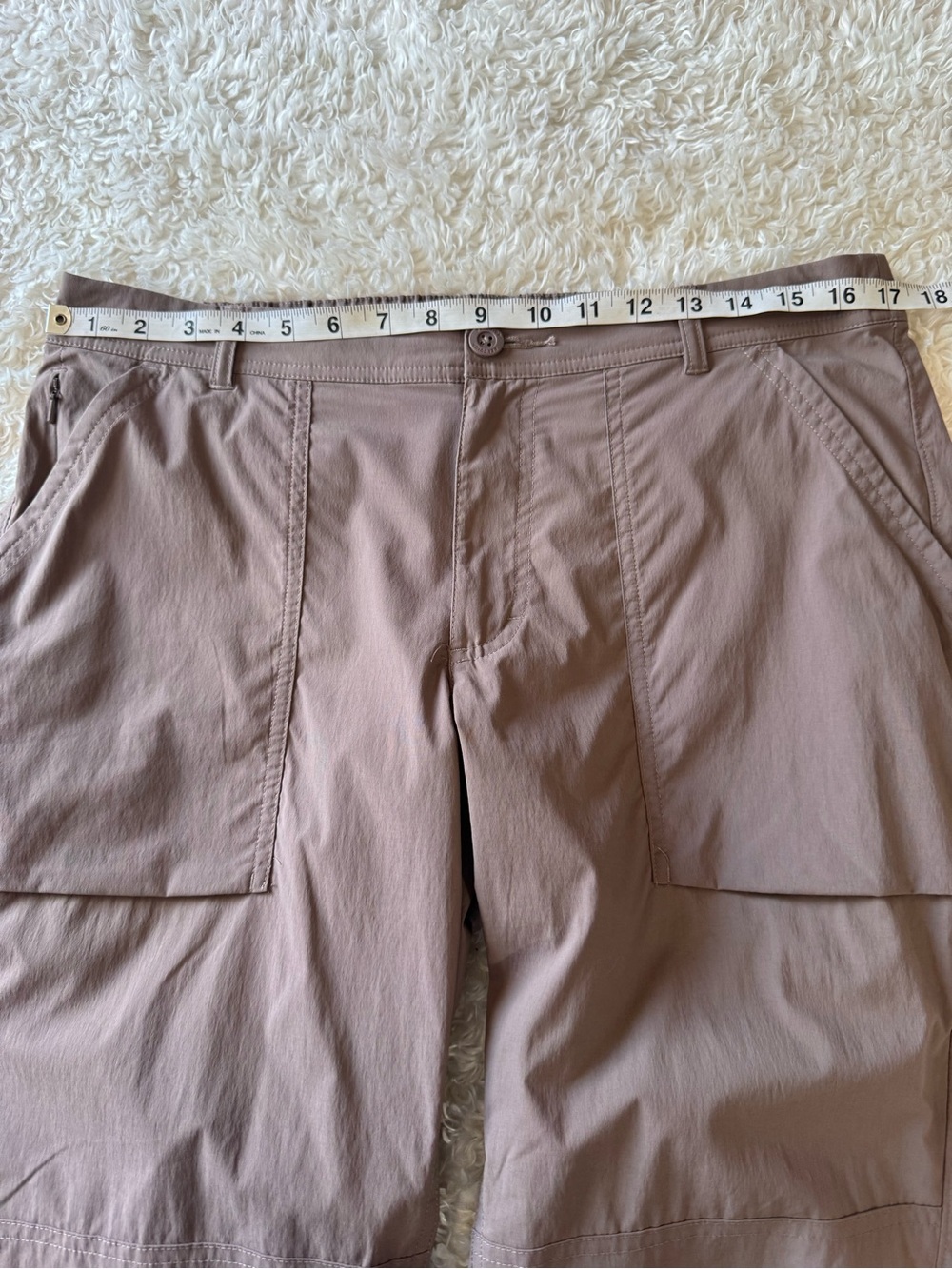 REI Co-op Savanna Trails Pants Brown Hiking Outdoor Nylon Lightweight Size 12 - Picture 6 of 13